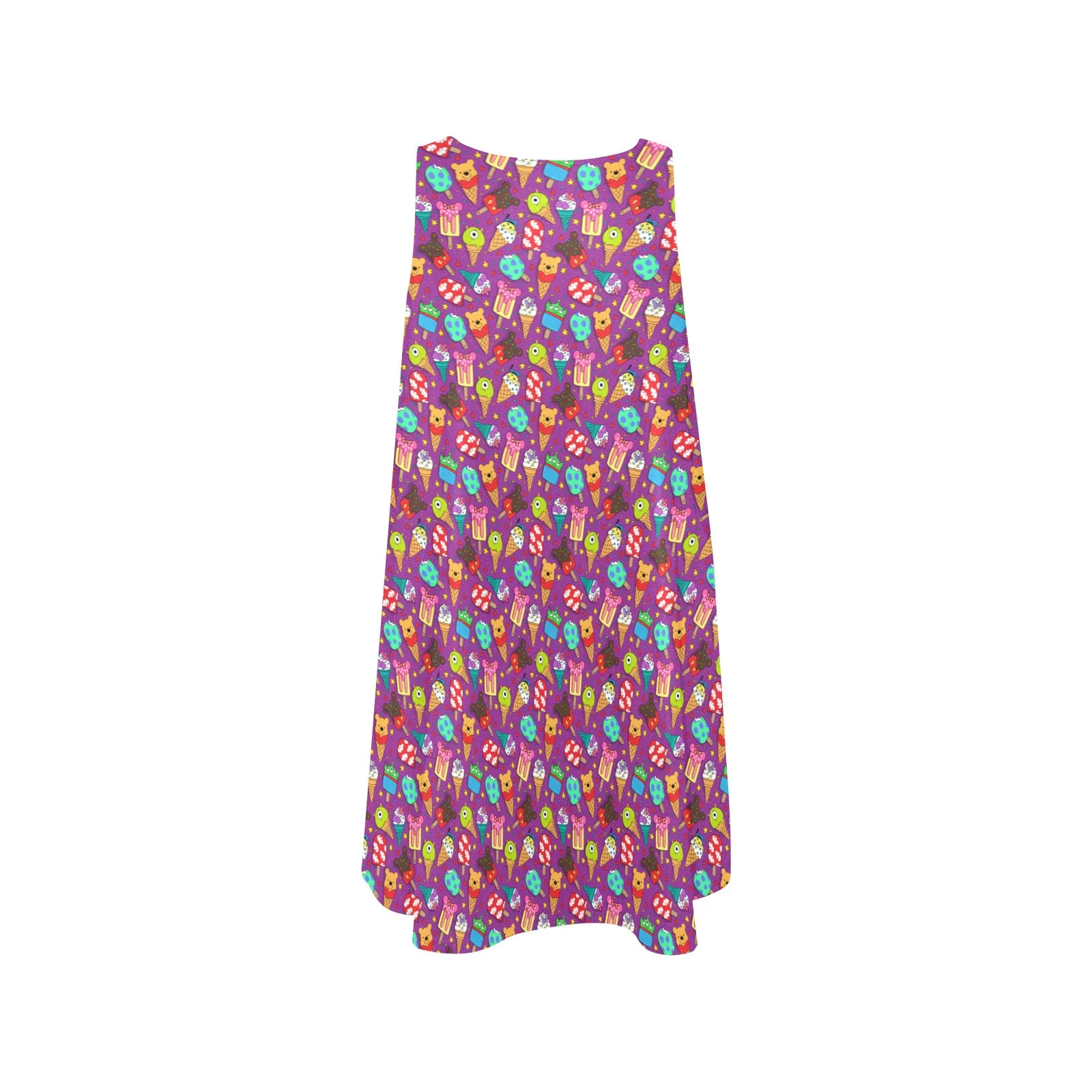 Ice Cream Sleeveless A-Line Pocket Dress