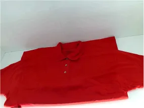 Jerzees Mens Short Sleeve Polo Shirt Color Red Size Xlarge