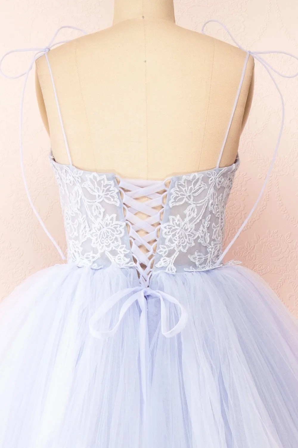 Jordina | Tiered Lavender Blue Maxi Dress