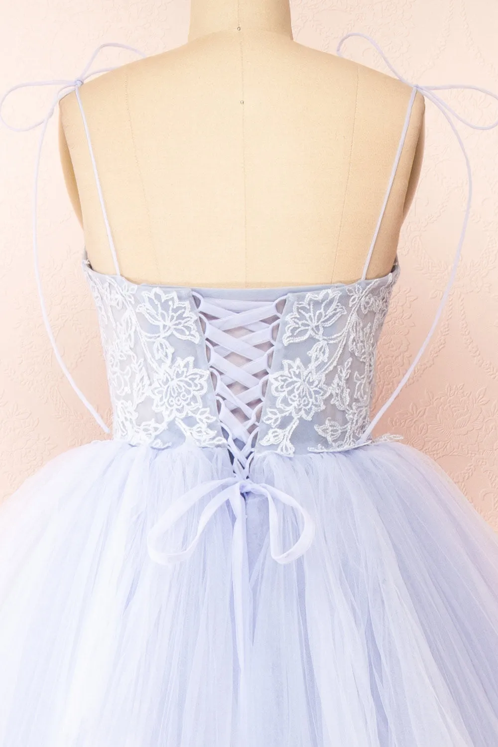 Jordina | Tiered Lavender Blue Maxi Dress