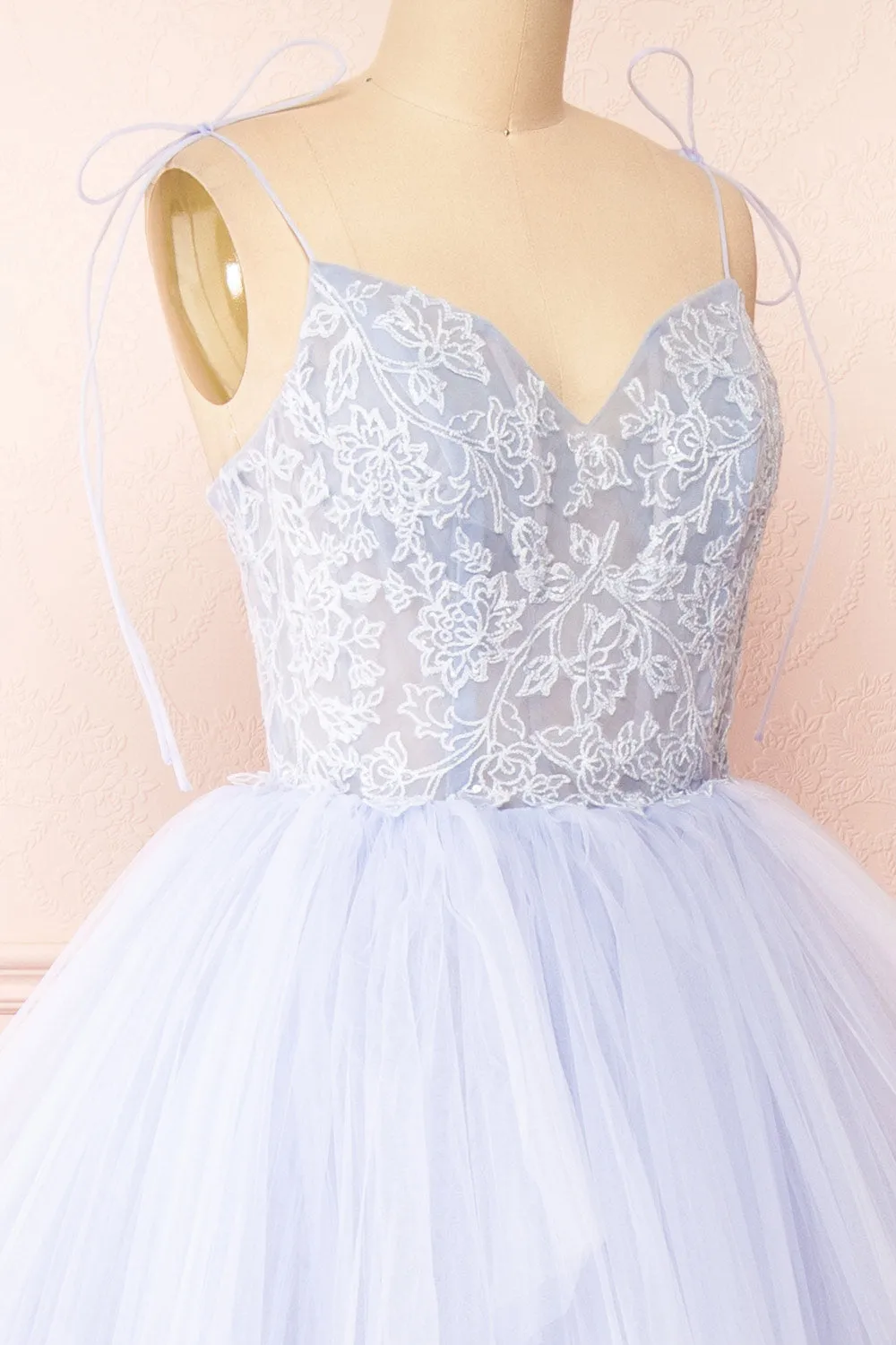 Jordina | Tiered Lavender Blue Maxi Dress