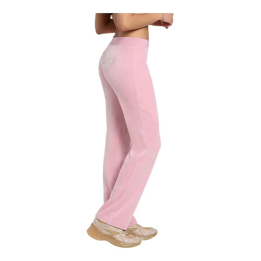 Juicy Couture Women's OG Big Bling Velour Track Pants