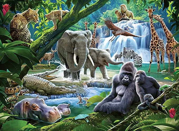 Jungle Animals 100pc Puzzle