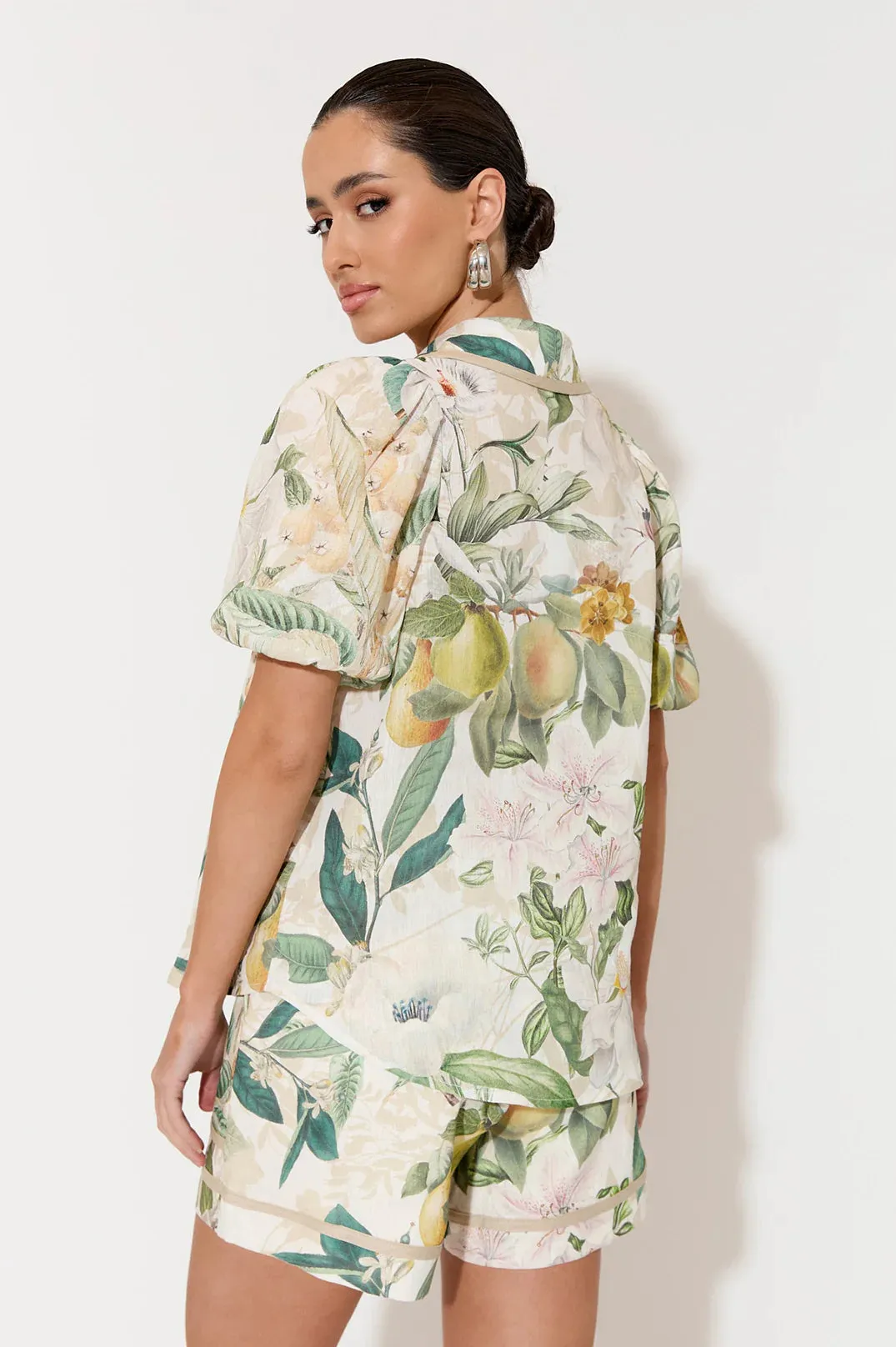 Kate Adelaide Print Short Sleeve Shirt Print
