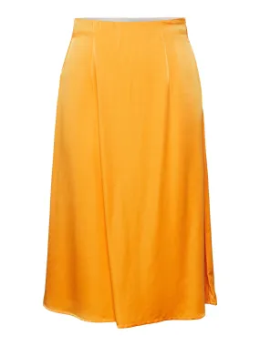 KELLY MIDI SKIRT (FLAME ORANGE)