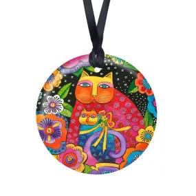 Laurel Burch's Mother-Daughter in Flowers Year-round Keepsake Ornament