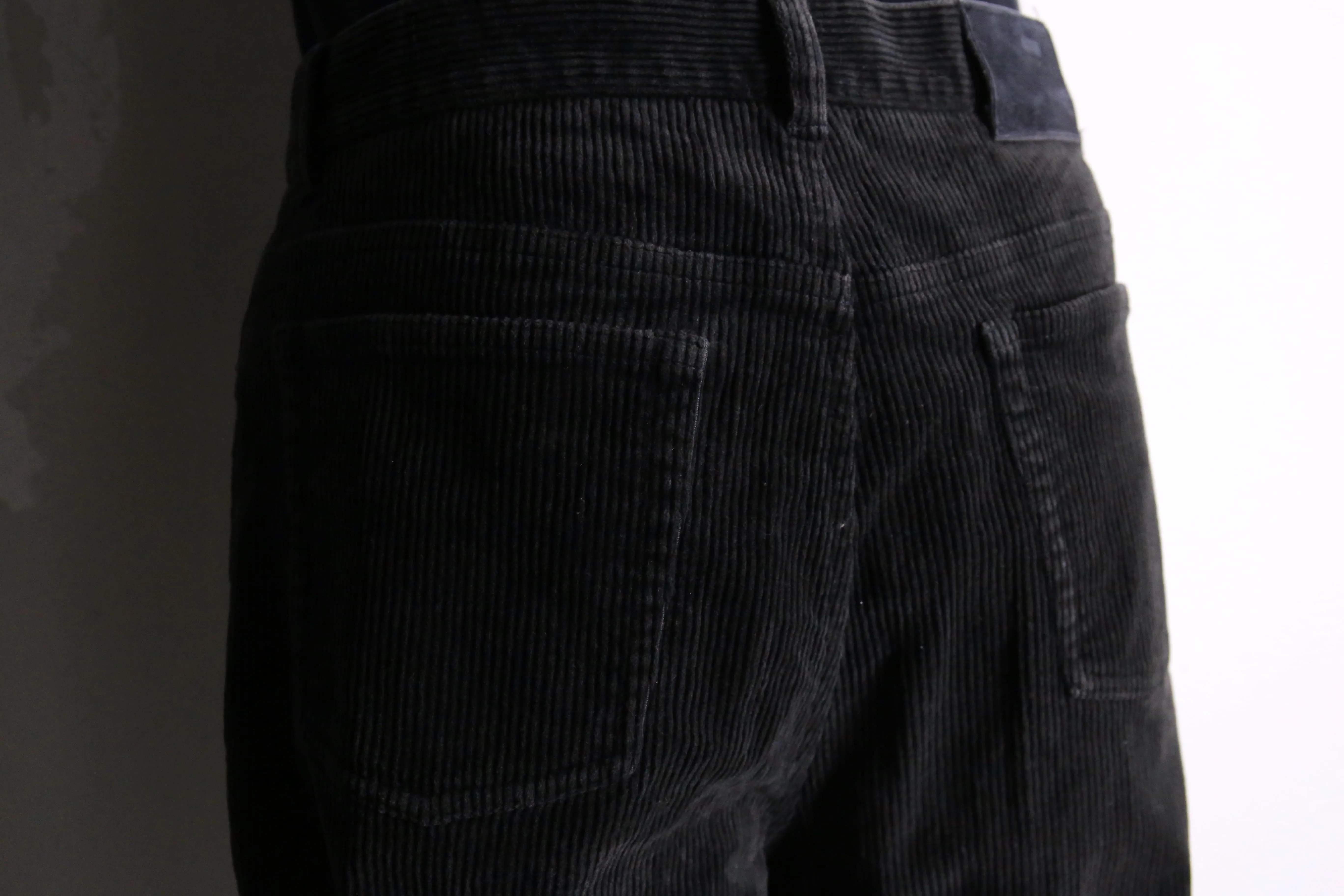 “LAUREN JEANS” black straight corduroy pants