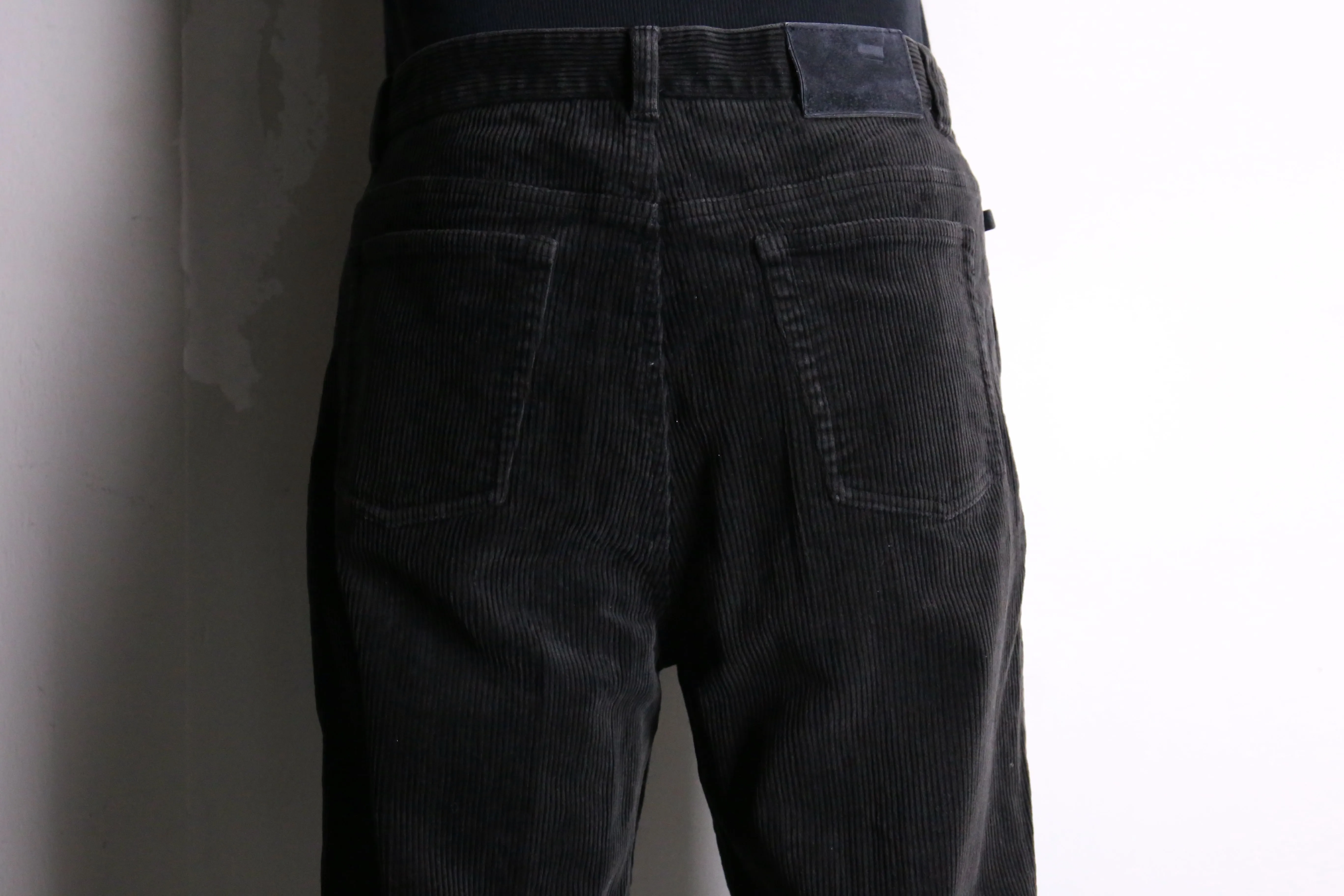“LAUREN JEANS” black straight corduroy pants