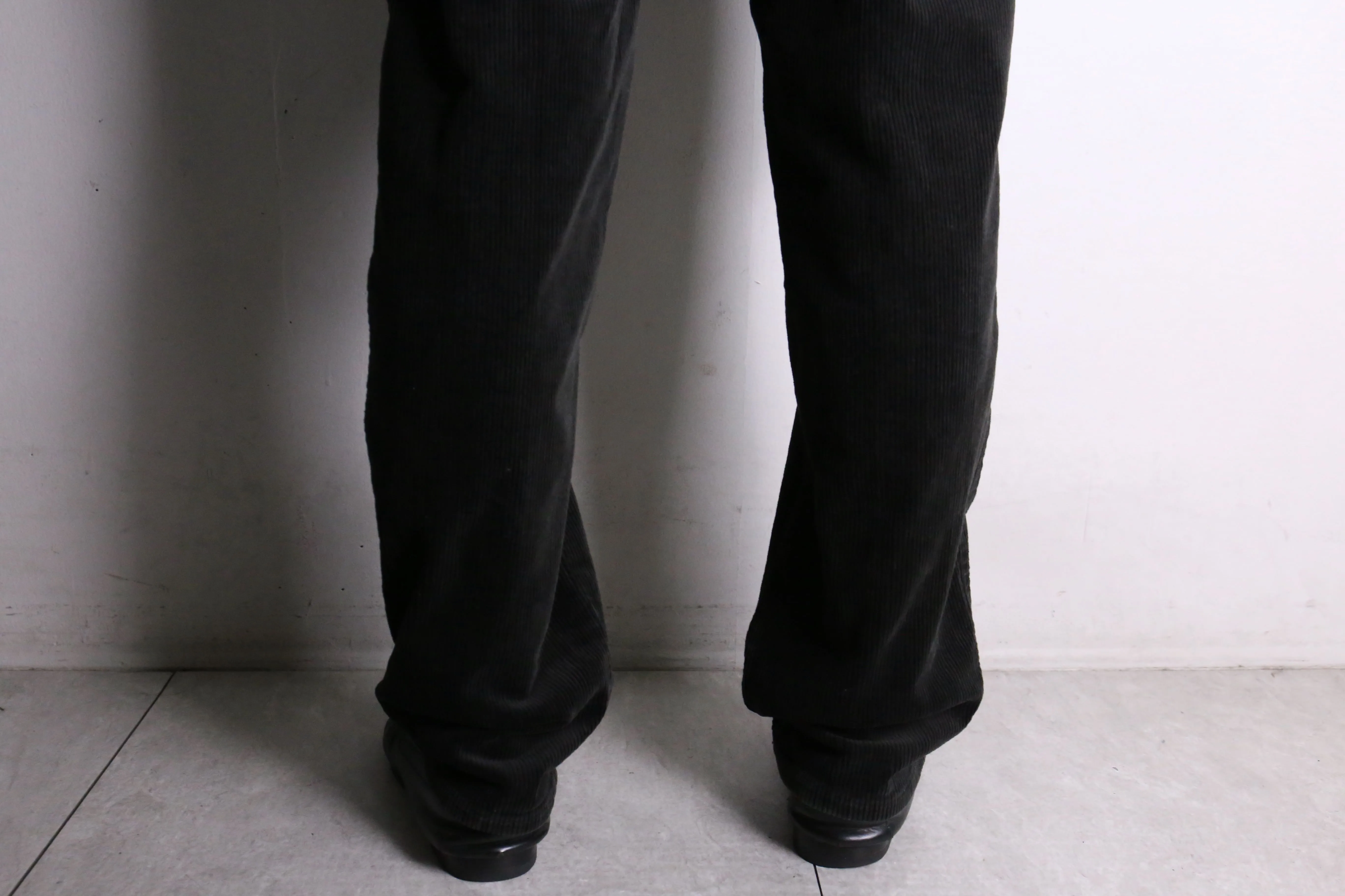 “LAUREN JEANS” black straight corduroy pants