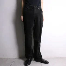 “LAUREN JEANS” black straight corduroy pants