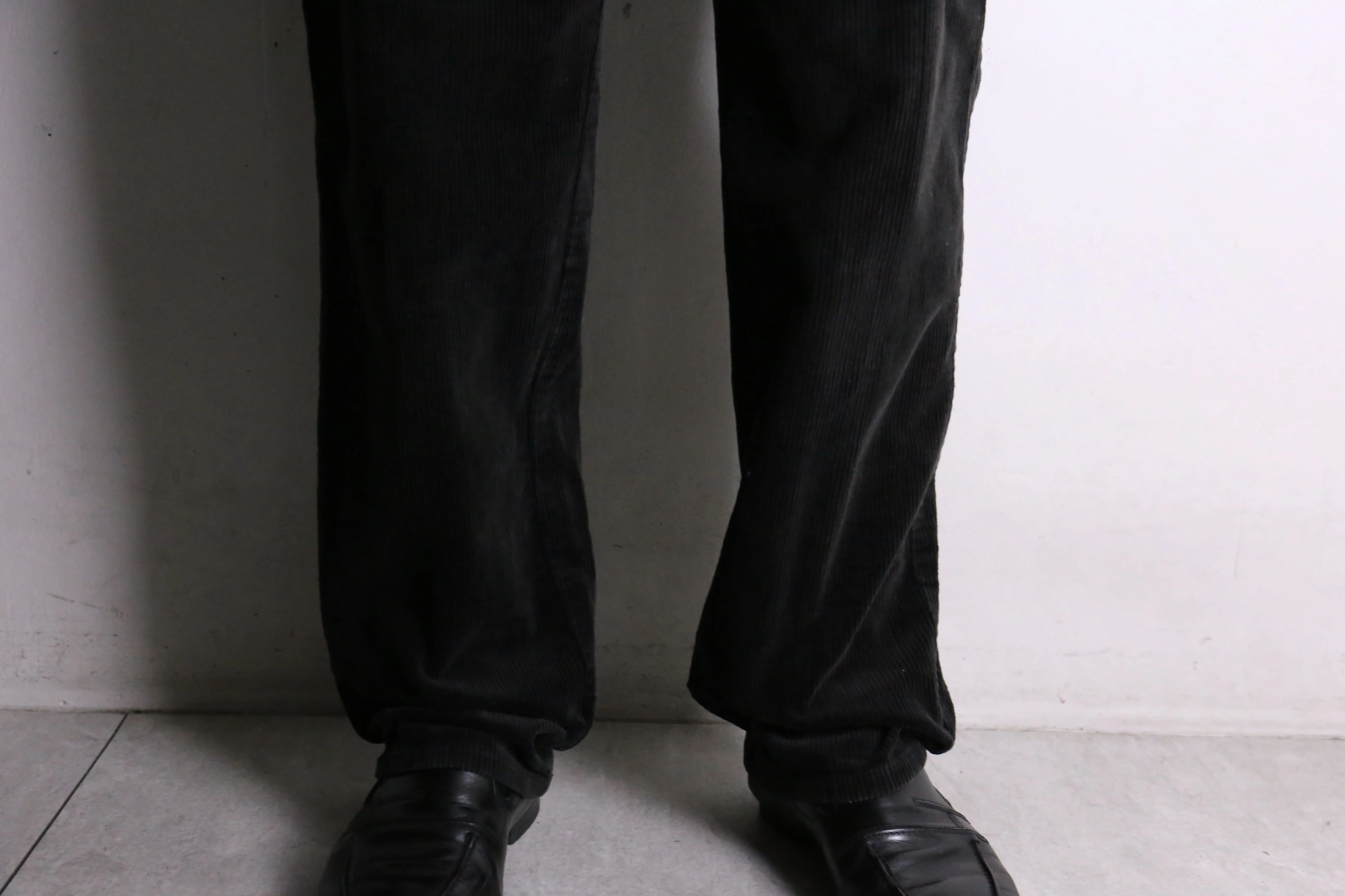 “LAUREN JEANS” black straight corduroy pants