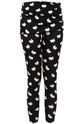 LONDON MINI RABBITS Black Leggings