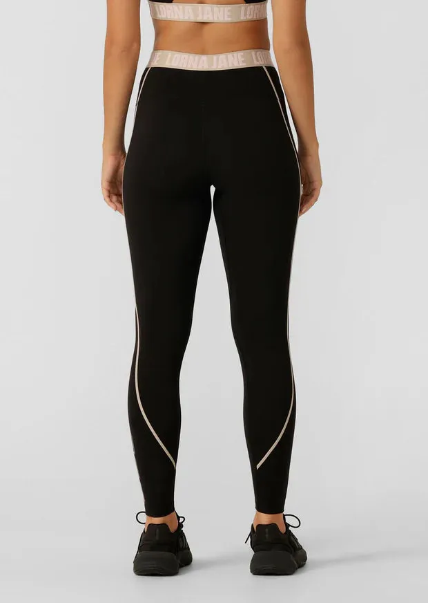 Lorna Jane Break Line Full Length Leggings - Black