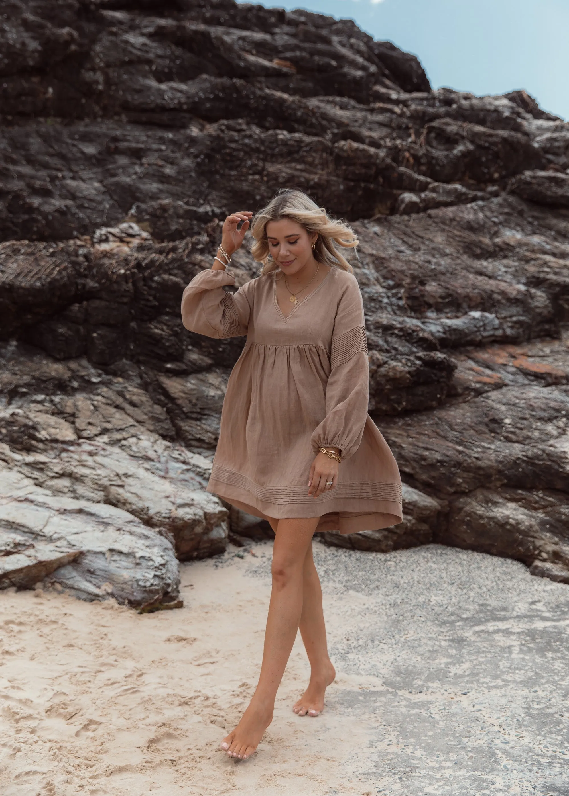 Marley Dress - Tan