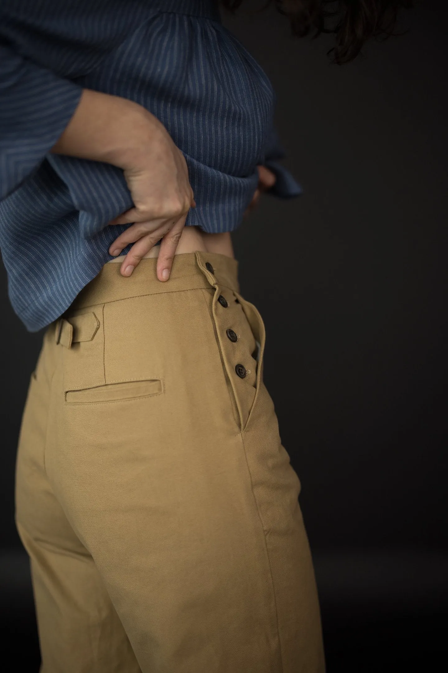 Merchant & Mills, Quinn Sailor Trousers Paper Pattern, two size ranges