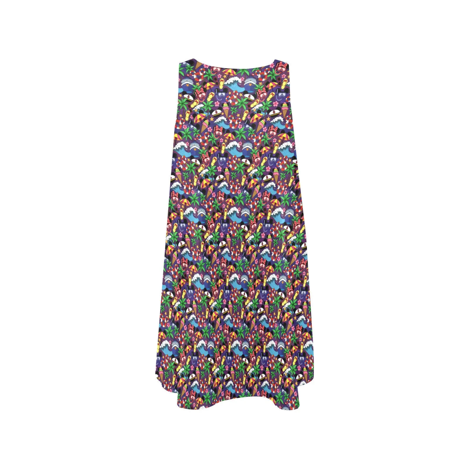 Mickey And Minnie Cruise Sleeveless A-Line Pocket Dress