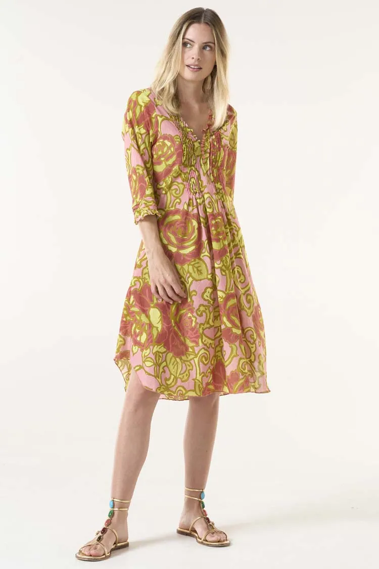 Middy Poppy Dress in San Sebastian Teracottta