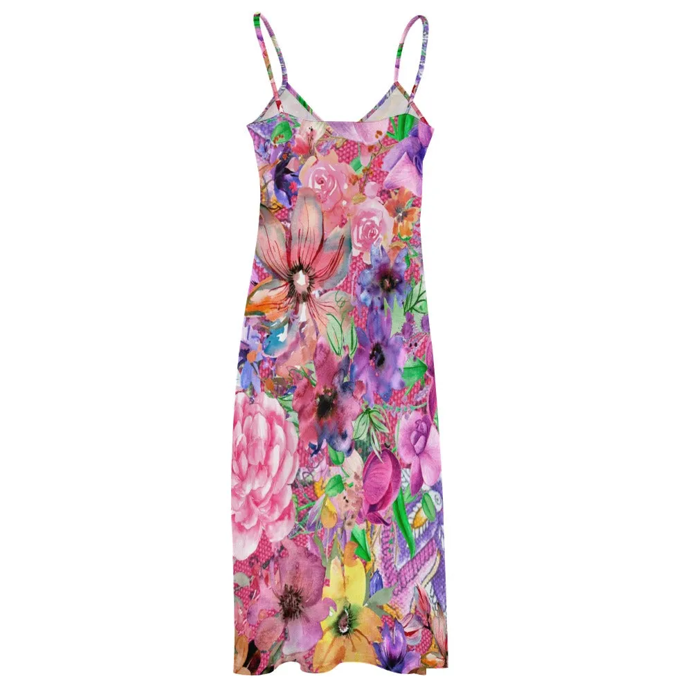 Nothing but Floral Sling Ankle Women's Long Dress