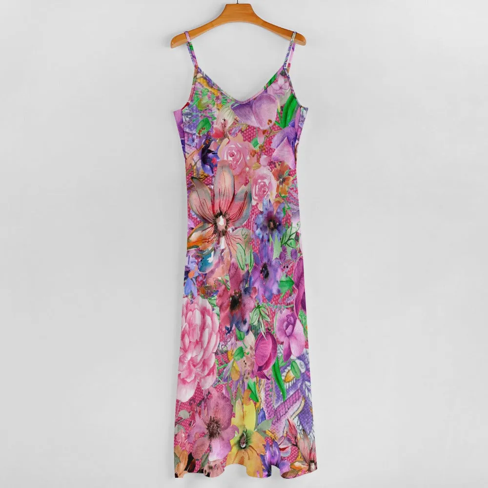 Nothing but Floral Sling Ankle Women's Long Dress