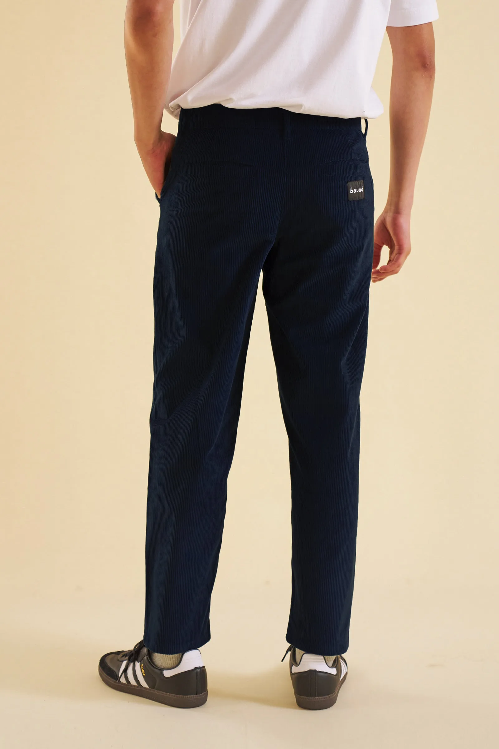 OCEAN NAVY CORDUROY TROUSERS