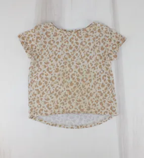 OLD NAVY ANIMAL PRINT TAN TSHIRT 5Y PRE-LOVED