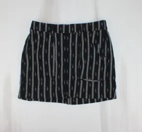 OLD NAVY BLACK/TAN STRIPED SHORTS LADIES MEDIUM PRE-LOVED