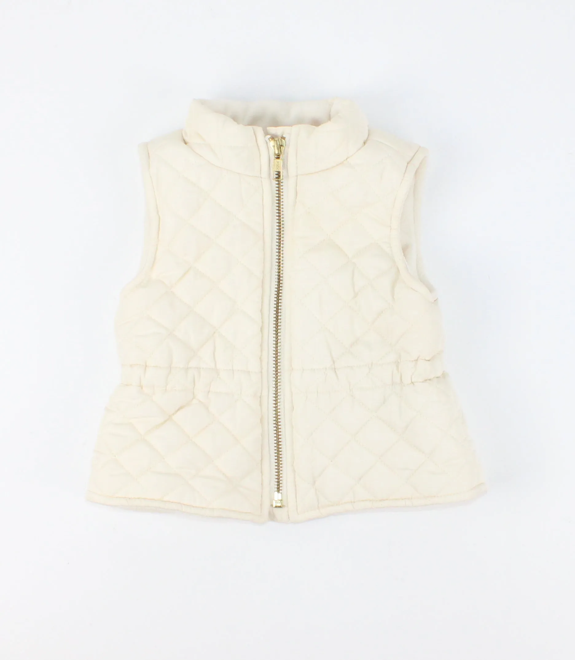 OLD NAVY IVORY VEST 6-12Y PRE-LOVED