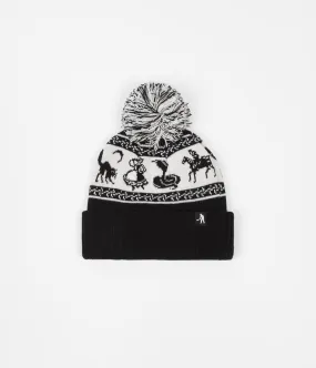 Pass Port Doily Pompom Beanie - Black