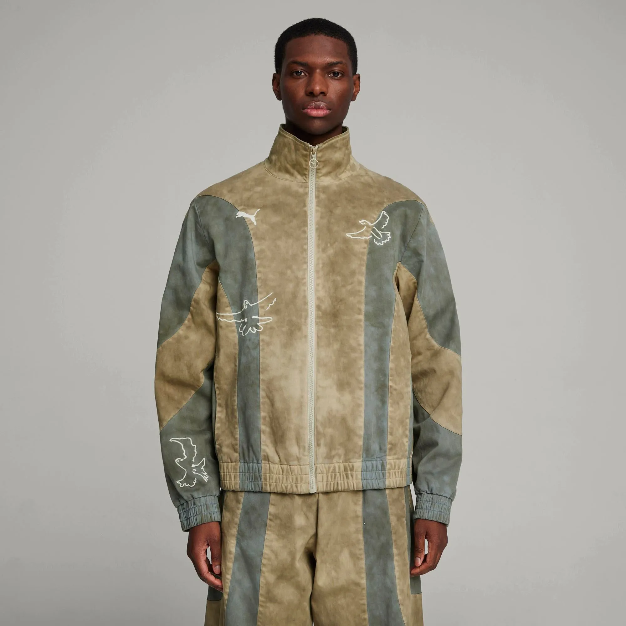 Puma x KidSuper Track Jacket Pebble Grey