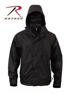 Rothco Packable Rain Jacket Black 3754
