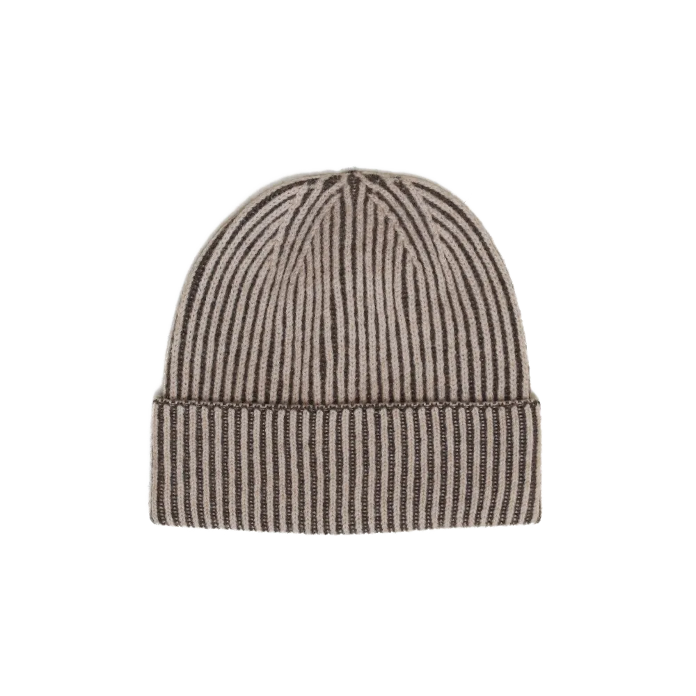 Sabah Beige/Brown Wool Beanie