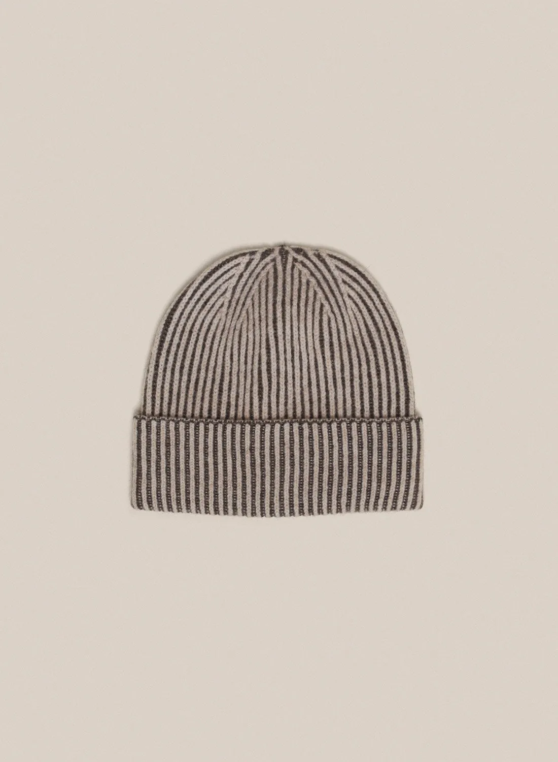 Sabah Beige/Brown Wool Beanie