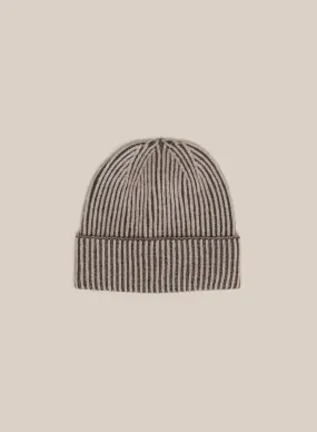Sabah Beige/Brown Wool Beanie