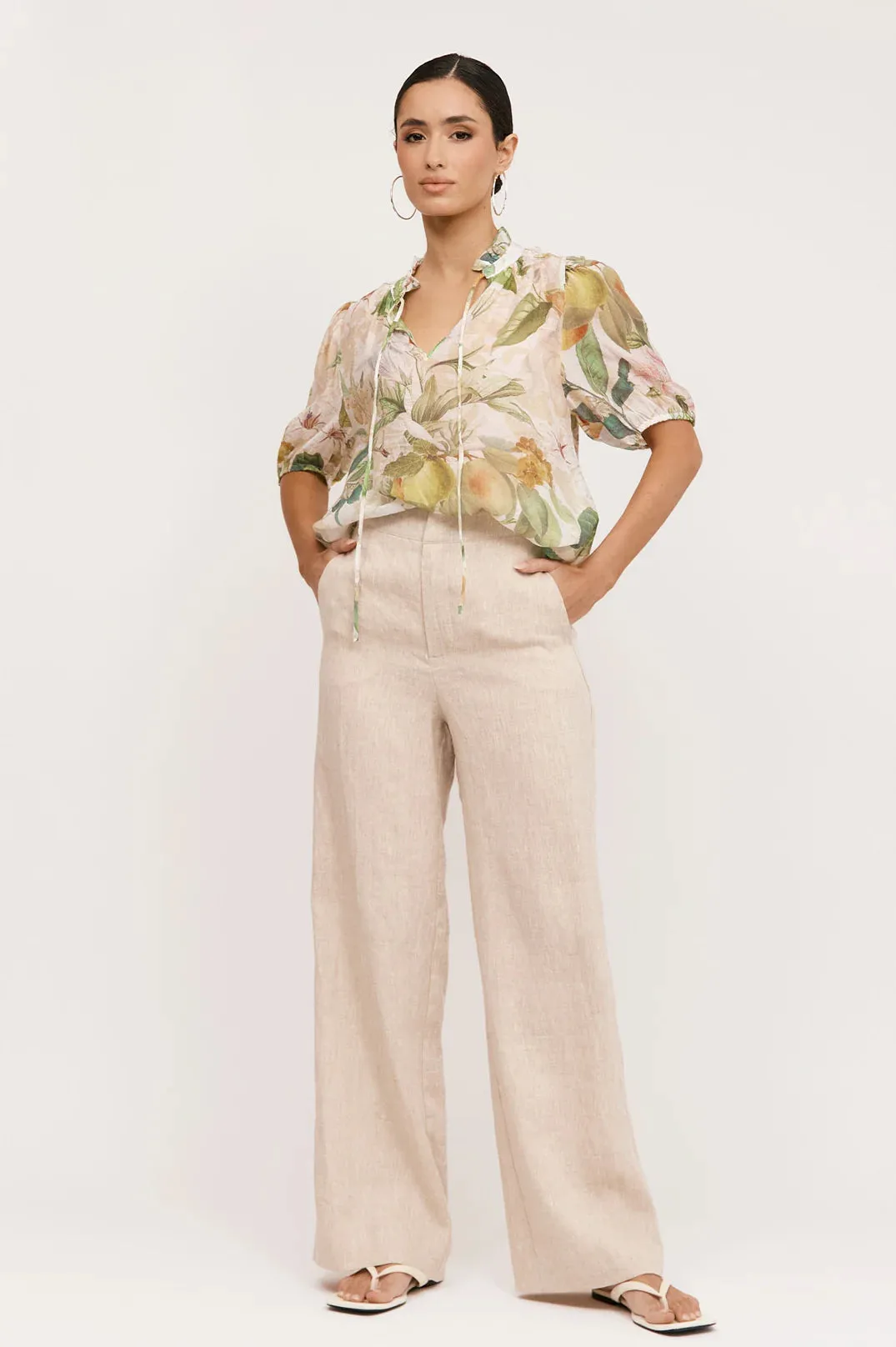 Sandra Adelaide Print Top Print