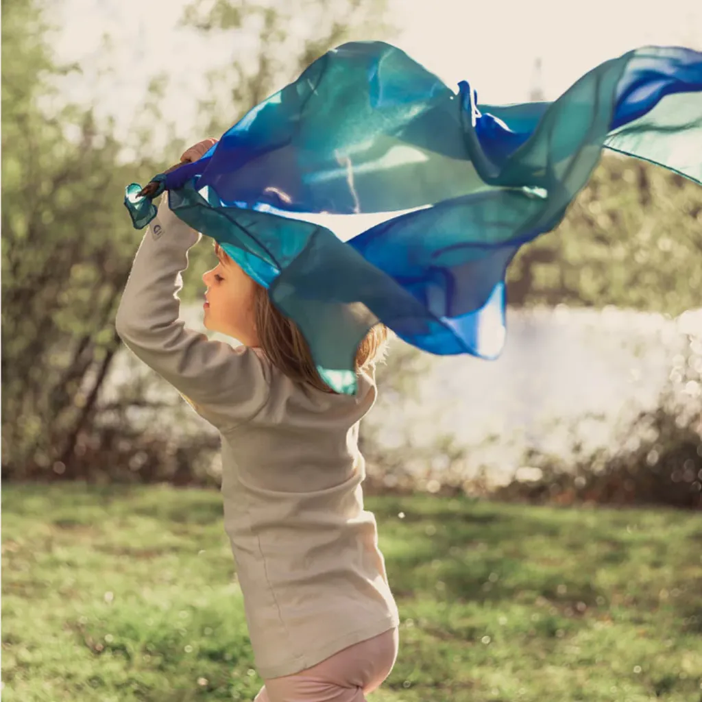 Sarah's Silk Earth Playsilk - Ocean