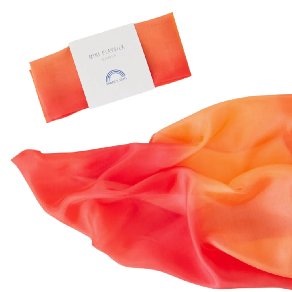 Sarah's Silk Enchanted MINI Playsilk - Fire
