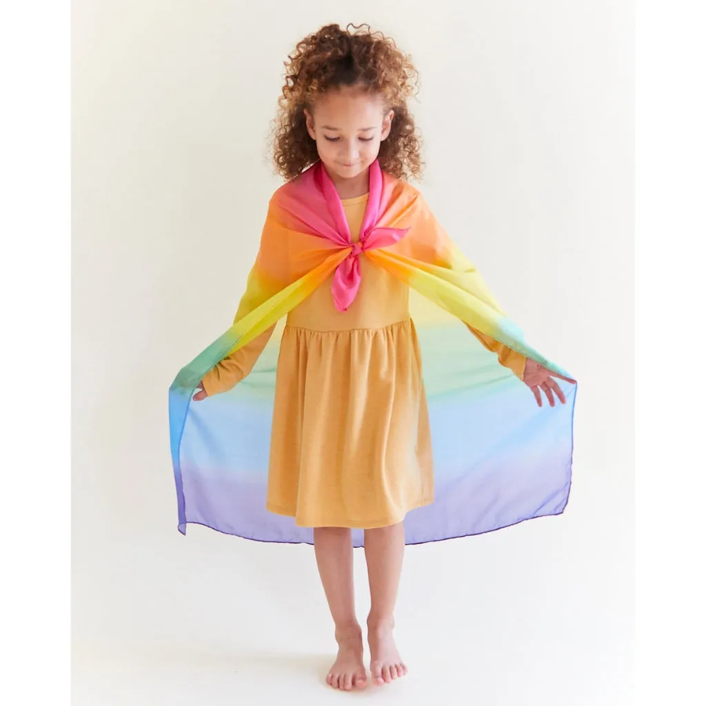 Sarah's Silk Enchanted Playsilk - Rainbow