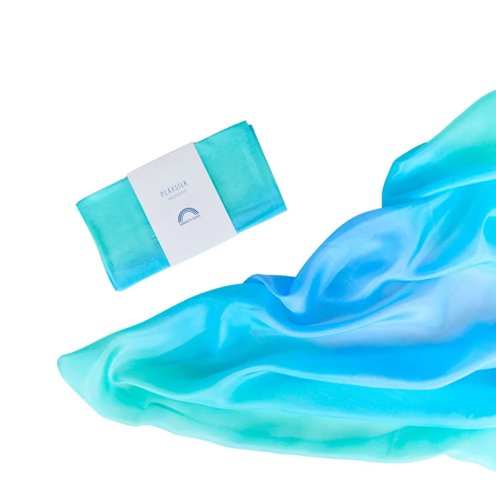 Sarah's Silk Enchanted Playsilk - Sea