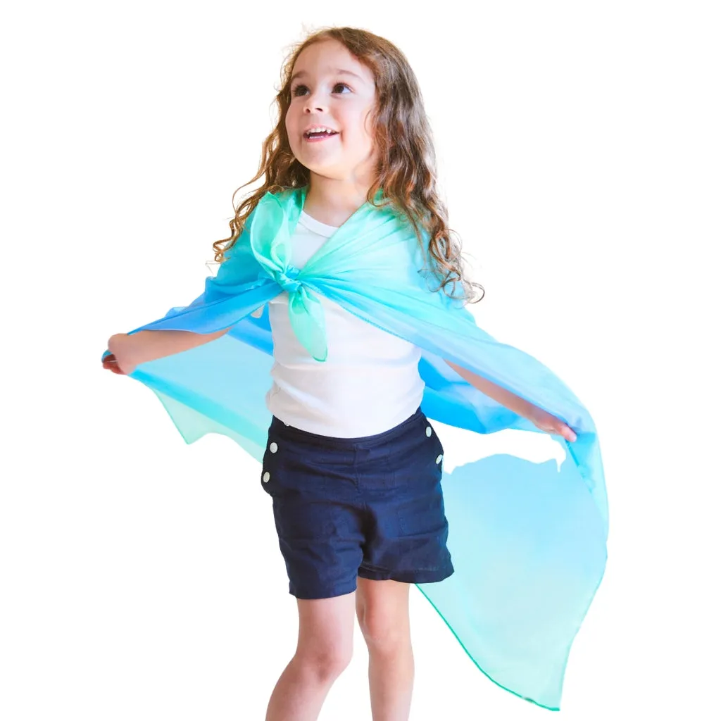 Sarah's Silk Enchanted Playsilk - Sea