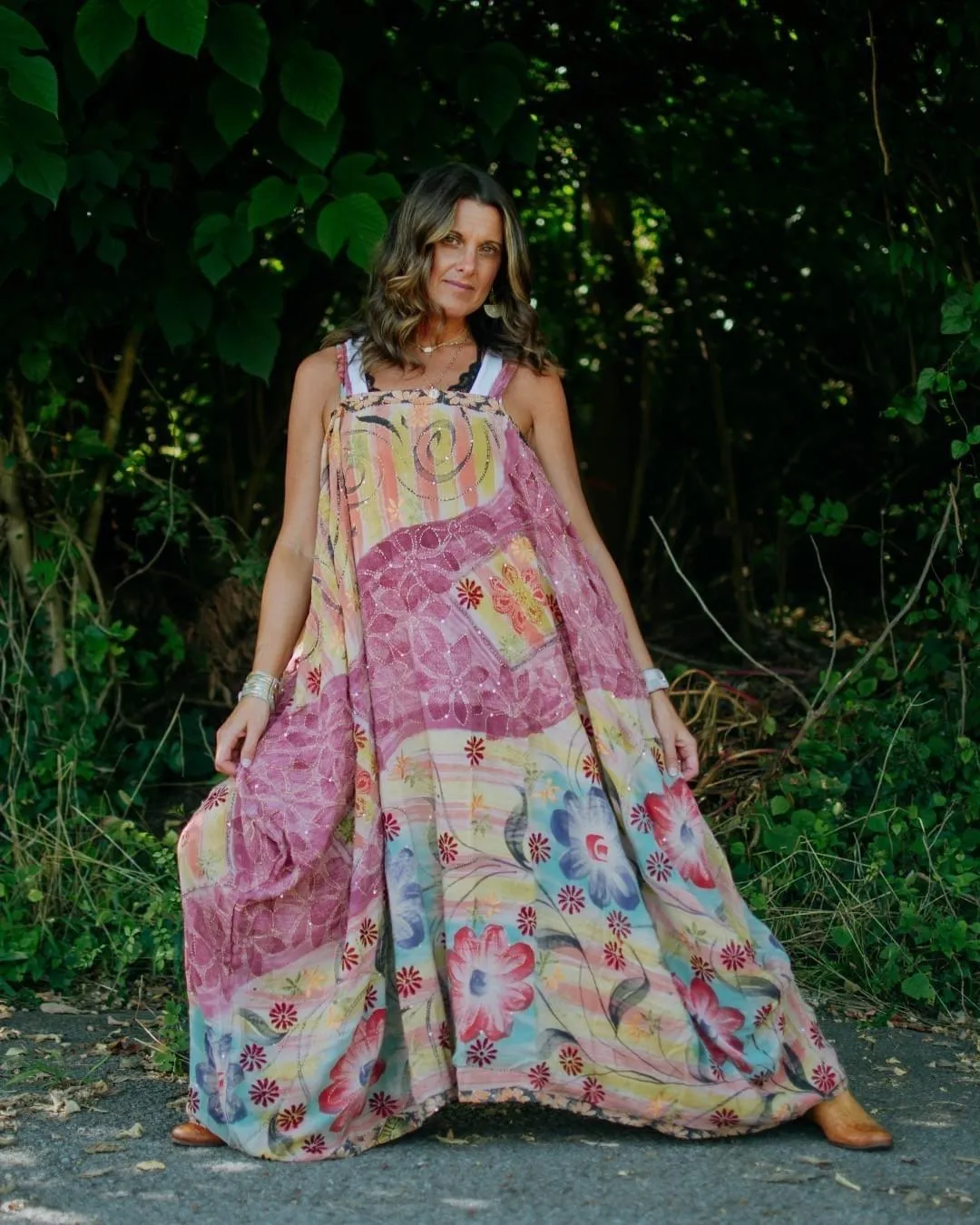 Silk Gonna Shine Maxi Dress #159 by Kantha Bae