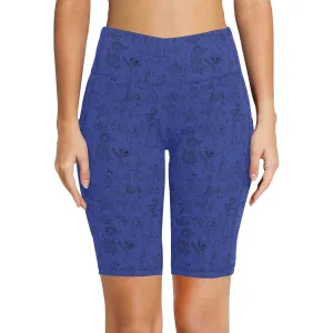 Sketches Women's Athletic Workout Half Tights Leggings With Side Pockets