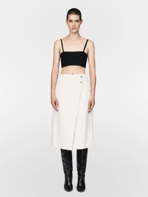 Snap Skirt in Ivory