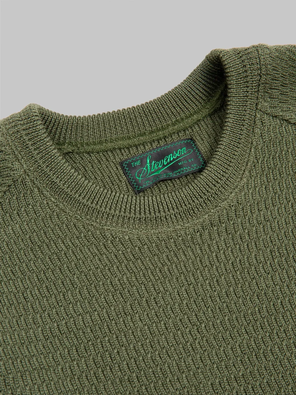 Stevenson Overall Co. Merino Wool Thermal Long Sleeve Shirt Olive