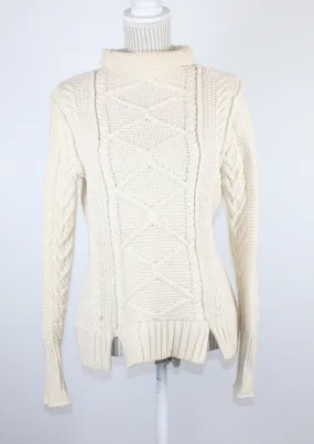 TAHARI IVORY SWEATER LADIES LARGE PRE-LOVED