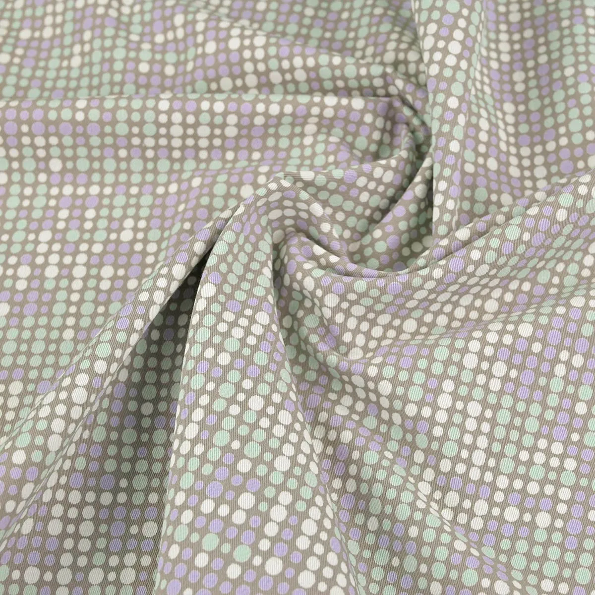 Tan Stretch Twill Printed Fabric 97536
