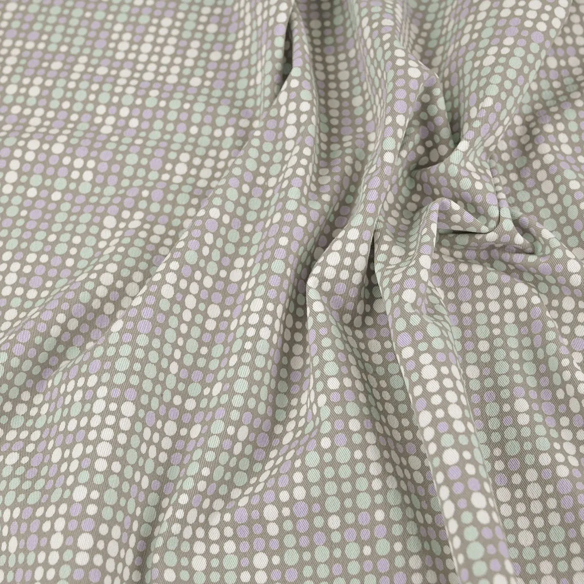 Tan Stretch Twill Printed Fabric 97536