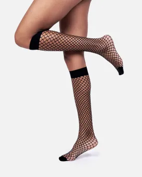The Untamed Fishnet Knee High Socks