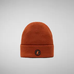 Unisex beanie Lou in maple orange
