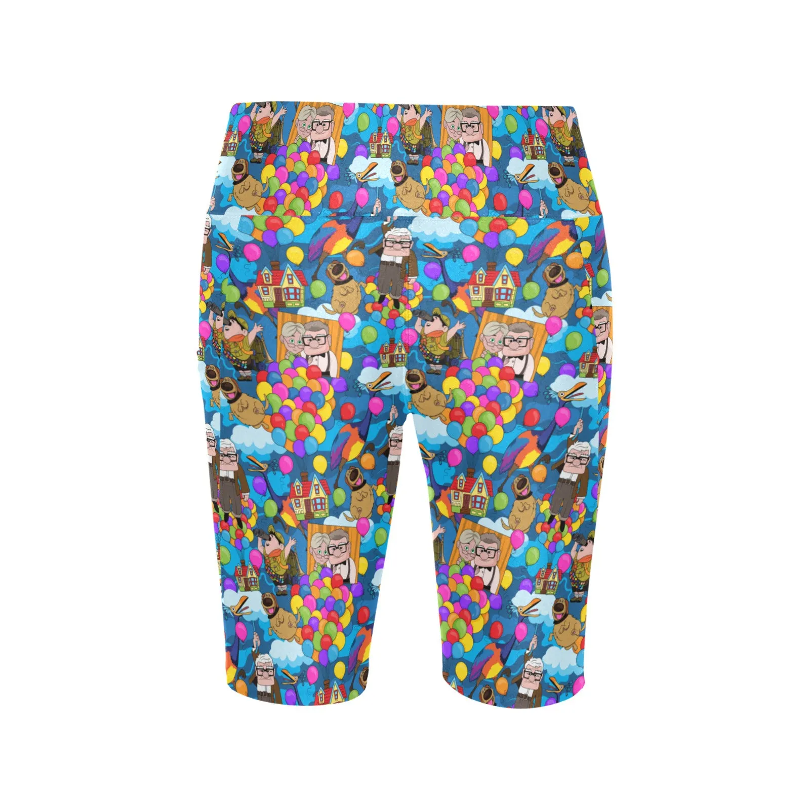 Up Favorites Women's Athletic Workout Half Tights Leggings With Side Pockets