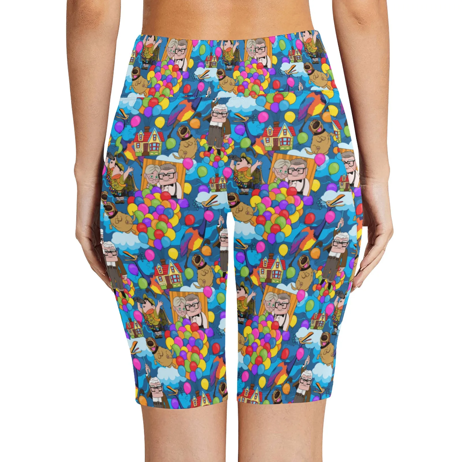 Up Favorites Women's Athletic Workout Half Tights Leggings With Side Pockets